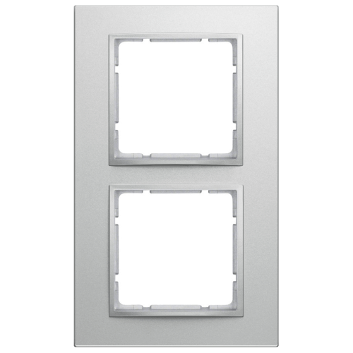 Рамка вертикальна 2-м Berker B.7 алюміній