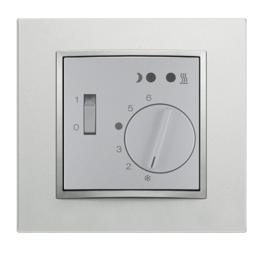 Терморегулятор для теплого пола Berker B.7 алюминий