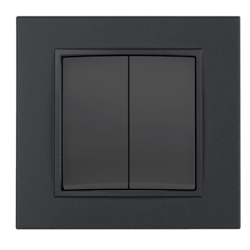 Вимикач 2-кл Berker B.7 антрацит