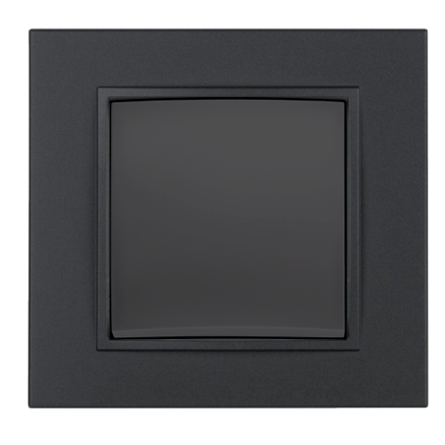 Переключатель проходной крестовой 1-кл Berker B.7 антрацит