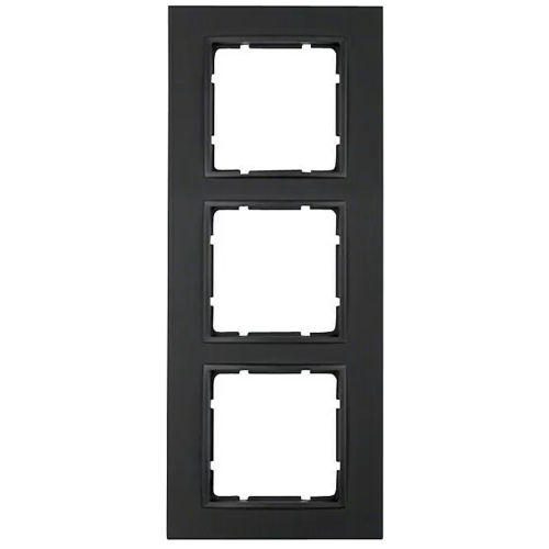 Рамка вертикальная 3-я Berker B.7 антрацит