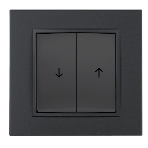 Вимикач 2-кл для жалюзі Berker B.7 антрацит