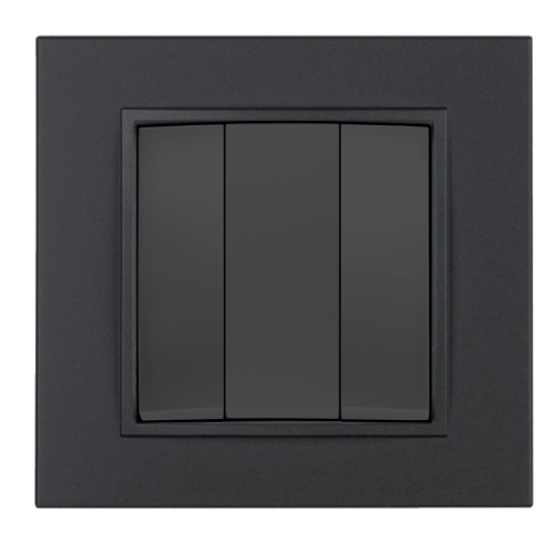 Выключатель 3-кл Berker B.7 антрацит