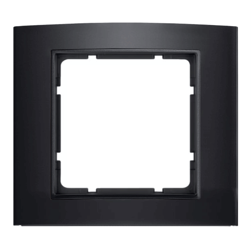 Рамка горизонтальна 1-м Berker B.3 чорна / антрацит