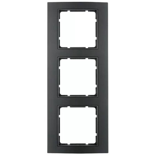 Рамка горизонтальна 3-м Berker B.3 чорна / антрацит