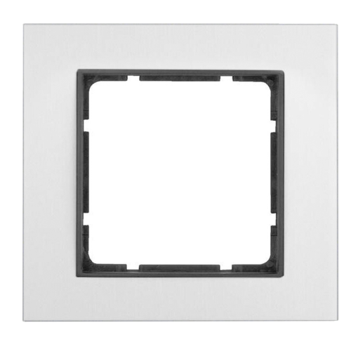 Рамка горизонтальна 1-м Berker B.7 алюміній / антрацит