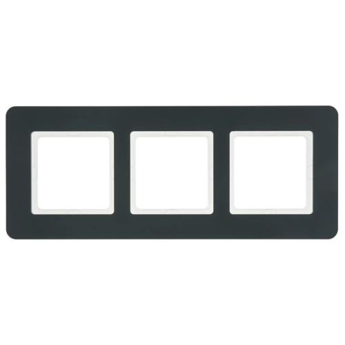 Рамка горизонтальная 3-я Berker Q.7 антрацит