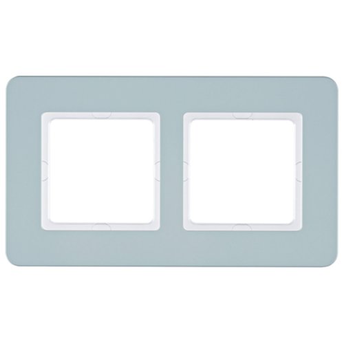 Рамка горизонтальна 2-а Berker Q.7 синя галька