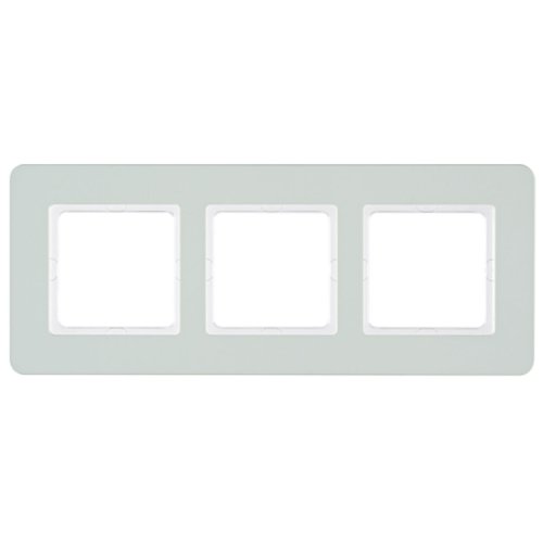Рамка горизонтальна 3-м Berker Q.7 мінеральна м'ята