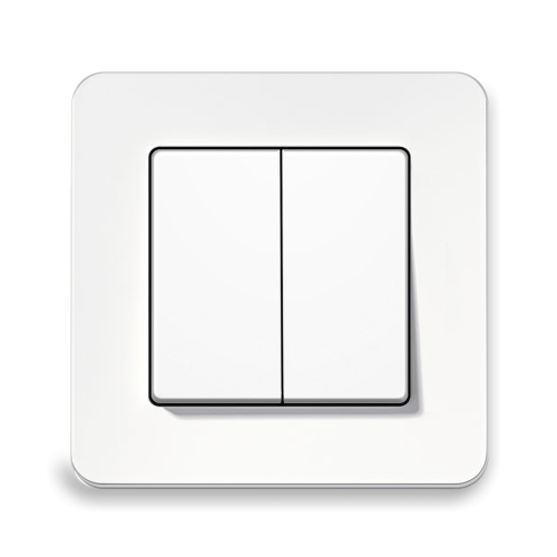 Вимикач 2-кл Berker Q.7 полярна білизна