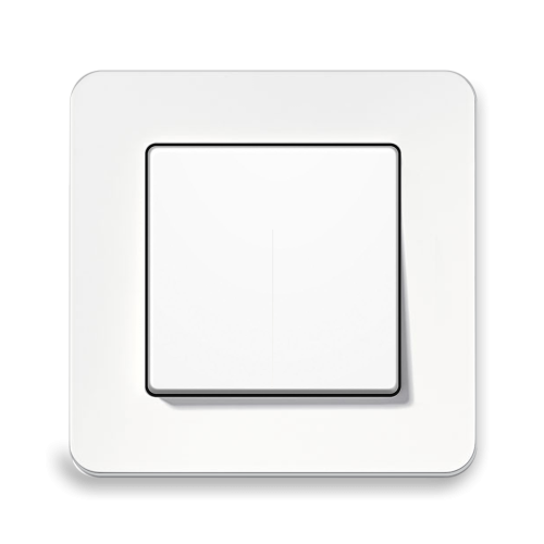 Кнопка 1-кл Berker Q.7 полярна білизна