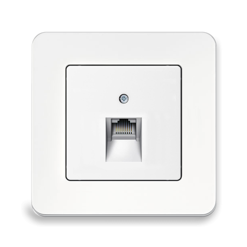 Комп'ютерна розетка 1-а Berker Q.7 полярна білизна