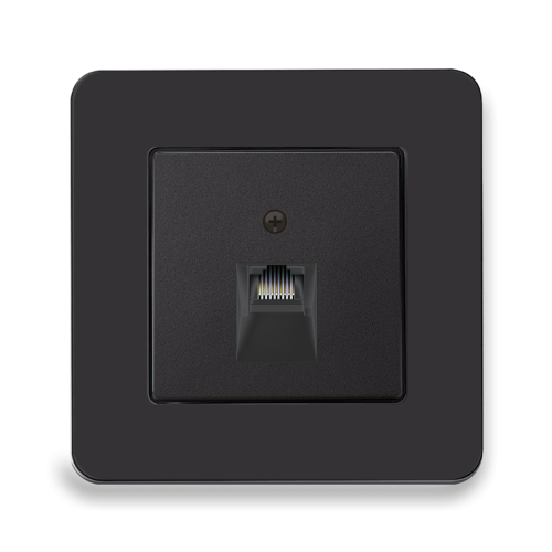 Комп'ютерна розетка 1-а Berker Q.7 антрацит