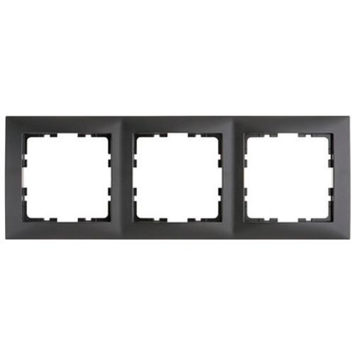 Рамка 3-м, горизонтальна Berker S.1 антрацит