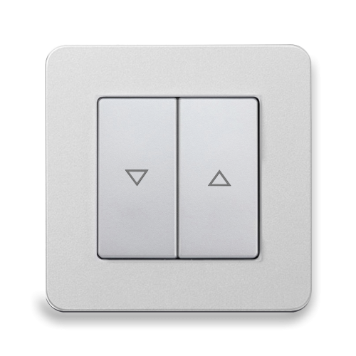 Вимикач 2-кл для жалюзі Berker Q.7 алюміній