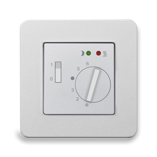 Терморегулятор для теплого пола Berker Q.7 алюминий