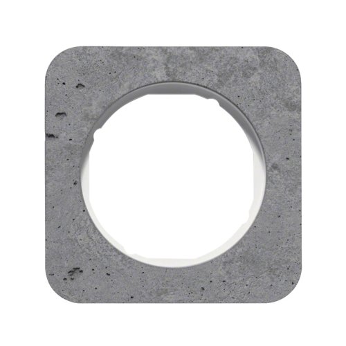 Рамка горизонтальна 1-м Berker R.1 сірий бетон / полярна білизна