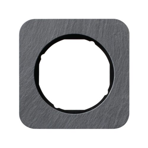 Рамка горизонтальна 1-м Berker R.1 сланець антрацит / чорний