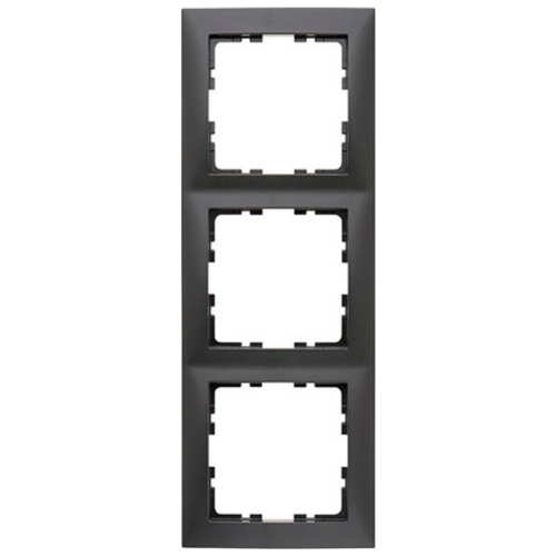Рамка 3-м, вертикальна Berker S.1 антрацит