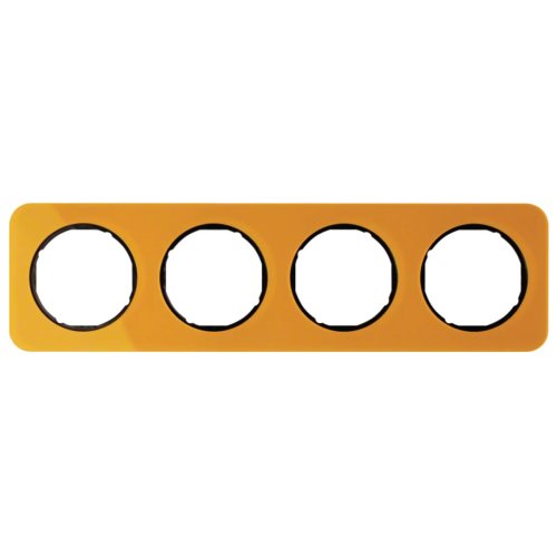 Рамка горизонтальная 4-я Berker R.1 акрил оранжевый