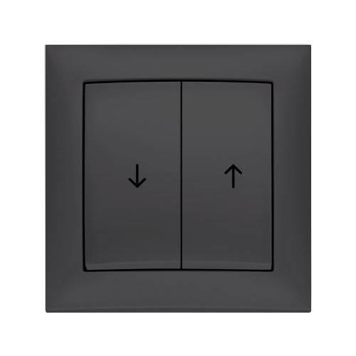 Вимикач 2-кл для жалюзі Berker S.1 антрацит