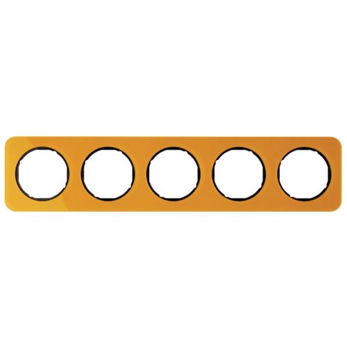 Рамка горизонтальная 5-я Berker R.1 акрил оранжевый