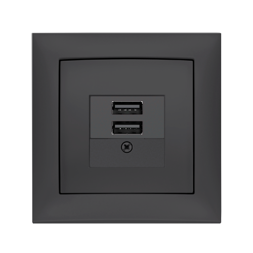 Розетка USB Berker S.1 антрацит