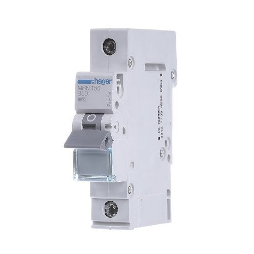Автоматический выключатель 1P 50А, B, 6kA, MBN150 Hager