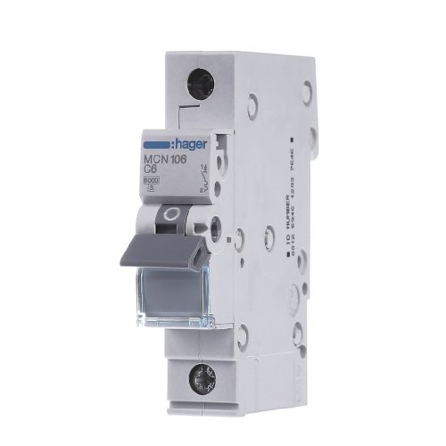 Автоматичний вимикач 1P 6А, C, 6kA,  MCN106 Hager