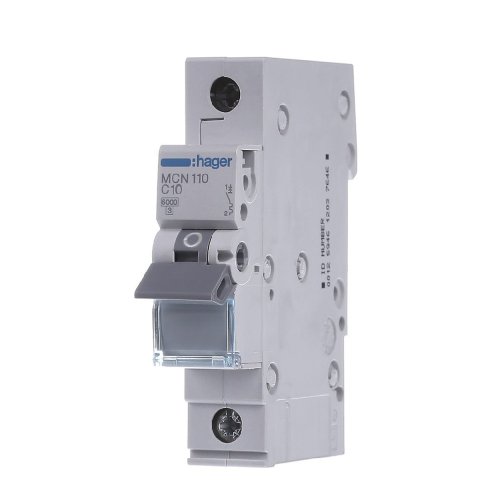 Автоматический выключатель 1P 10А, C, 6kA, MCN110 Hager