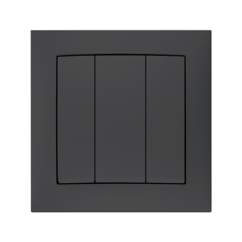 Вимикач 3-клавішний Berker S.1 антрацит