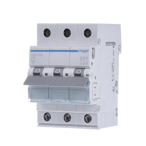 Автоматичний вимикач 3P 13А, B, 6kA,  MBN313 Hager