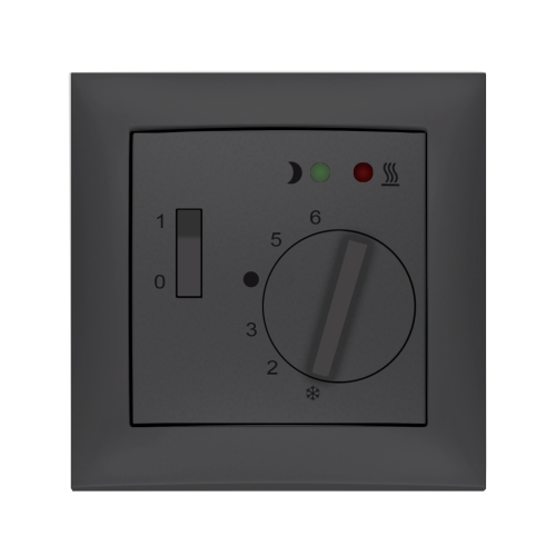 Терморегулятор для теплого пола Berker S.1 антрацит