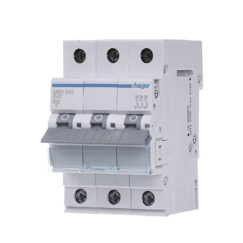 Автоматичний вимикач 3P 40А, B, 6kA,  MBN340 Hager