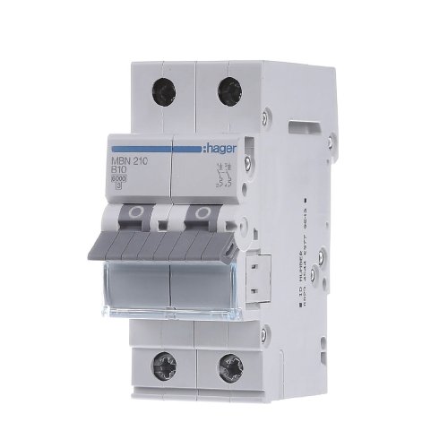 Автоматичний вимикач 2P 10А, B, 6kA,  MBN210 Hager