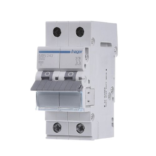 Автоматичний вимикач 2P 40А, B, 6kA,  MBN240 Hager