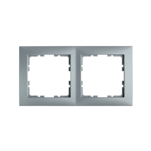 Рамка горизонтальная 2-я Berker S.1 алюминий