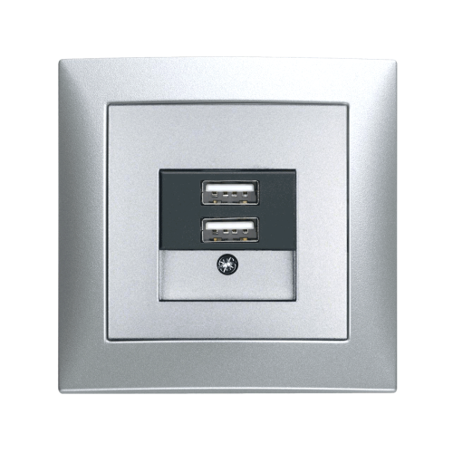 Розетка USB Berker S.1 алюміній