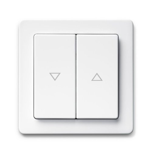 Вимикач кноп. 2-кл. для жалюзі Berker Q.1 полярна білизна