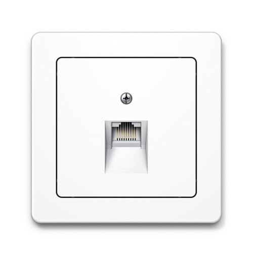 Розетка комп'ютерна RJ45 кат.6 UTP Berker Q.1 полярна білизна