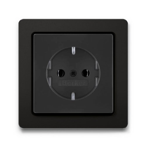 Розетка із з/к Berker Q.1 антрацит
