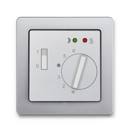 Терморегулятор для теплої підлоги Berker Q.1 алюміній