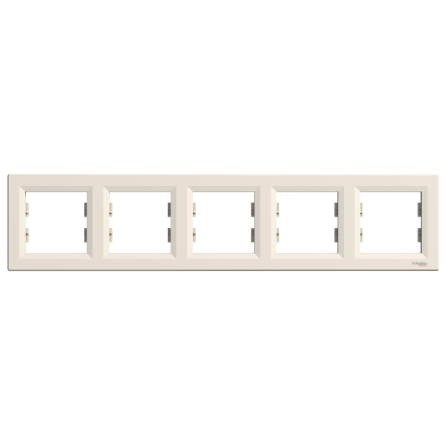 Рамка 5-м, горизонтальная SE Asfora EPH5800523 крем