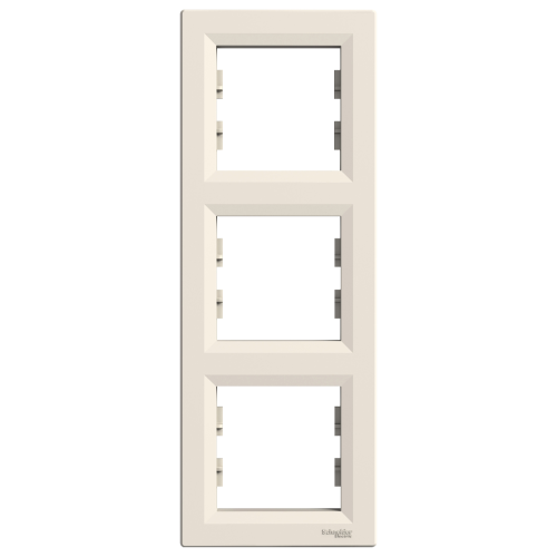 Рамка 3-м, вертикальная SE Asfora EPH5810323 крем