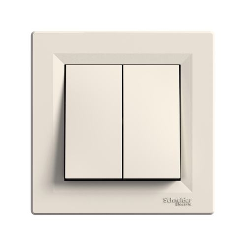 Кнопка 2-кл. SE Asfora EPH1100123 крем