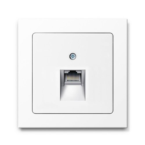 Комп'ютерна розетка 1-а Berker Q.3 полярна білизна