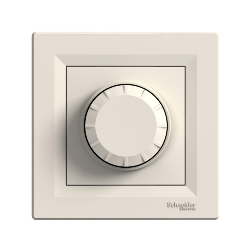 Світлорегулятор поворотний з підсвічуванням 40-600 Вт. SE Asfora EPH6500123 крем