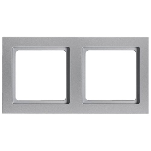 Рамка горизонтальна 2-м Berker Q.3 алюміній