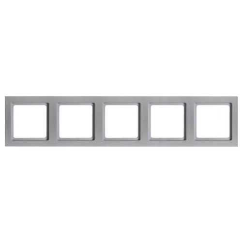 Рамка горизонтальная 5-я Berker Q.3 алюминий