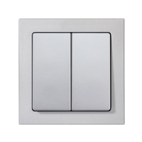 Переключатель проходной 2-кл Berker Q.3 алюминий